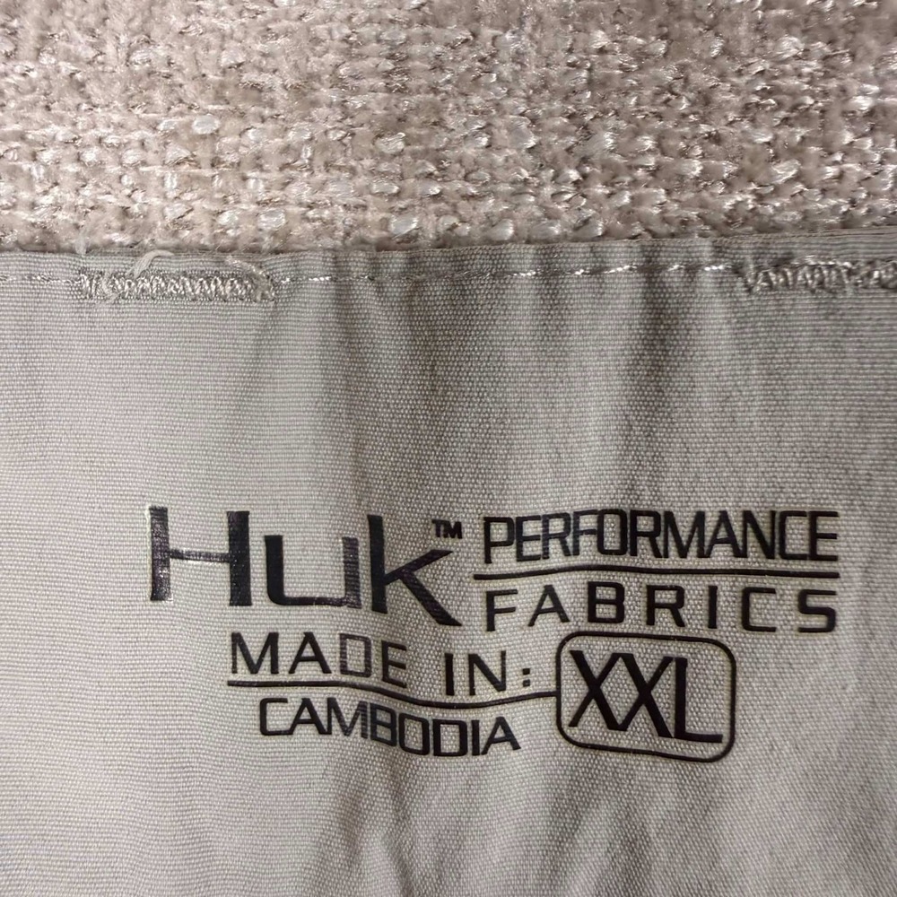 Huk Shorts Mens XXL 38/8 Gray Performance Fishing Flat Front Cargo H2000001 - Picture 4 of 8
